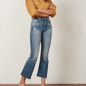 Boyish THE BRADY MERCY ISLAND CROP FLARE Jeans Size 30